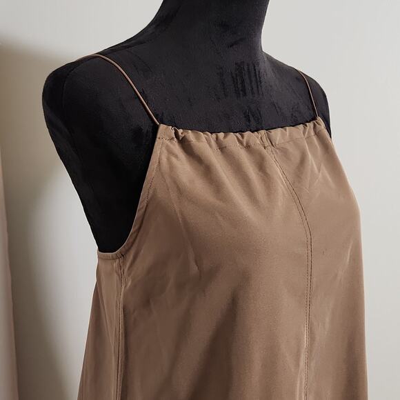 EMORY PARK Dark Green Nylon Midi Dress, Size Small - Picture 7 of 12